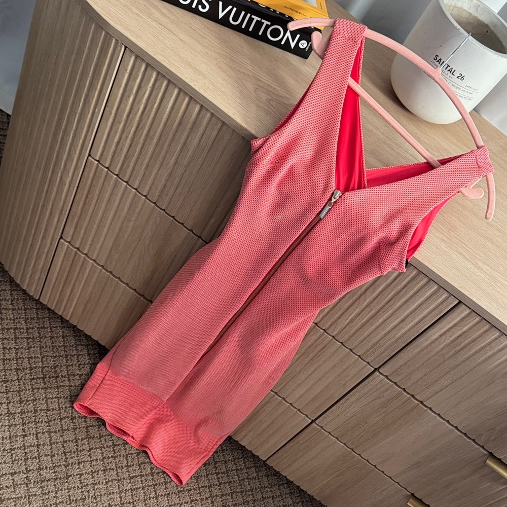 bebe Coral Pink Midi Dress